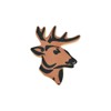 R&M International Polyresin Coated Deer Head 4-Inch Cookie Cutter, Orange - 2 of 4