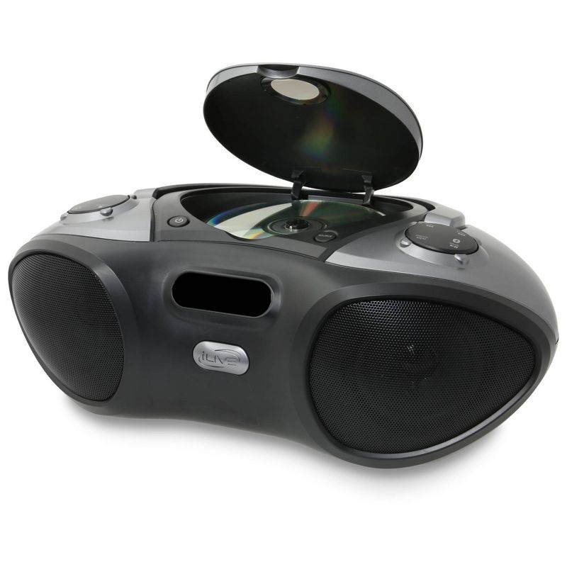 iLive Audio Bluetooth CD Boombox with FM Tuner - Black (IBC233B), 3 of 6