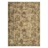 Vintage Oriental Rhombus Printed Rug- Retro Distressed Tone ,Low-Pile,Washable,Non-Slip,Rugs for Living Room,Bedroom, Kitchen - 2 of 4