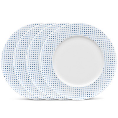 Noritake Hammock Set of 4 Rim Dots Salad Plates