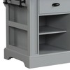 Acme Furniture Urrur Kitchen Island Gray Finish - 3 of 4