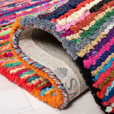 Nantucket Pink and Multicolor Hand-Tufted Cotton 10' x 14' Area Rug