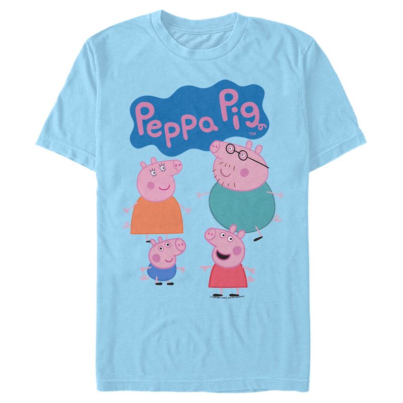 Men's Peppa Pig Family Logo T-Shirt, 1 of 5