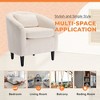 HOMEFUN Modern Corduroy Upholstered Accent Chair with Wooden Legs - 4 of 4