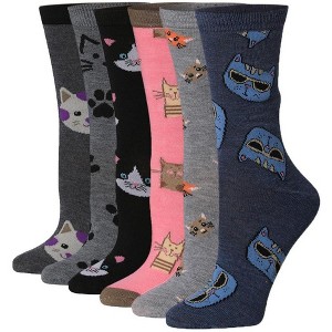 Soft Paw Palette Patterned Socks - 6 Pack - 1 of 4