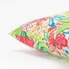 HomeRoots 22" White Green and Pink Tropical Indoor Outdoor Throw Pillow - 4 of 4
