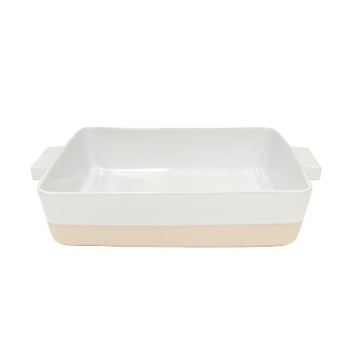 Casafina Forma Bakeware White Stoneware 15.25x10.25 Rectangular Baker