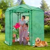 EAGLE PEAK 6.6x6.6 ft Hexagon Pop up Greenhouse, Portable Walk-in Greenhouse, All-Weather Plant Shelter, PE Cover - 2 of 4
