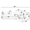 NicBex Couches for Living Room Modular Sofa Modern Minimalist Anti-wrinkle Fabric Upholstered Free Combination Sofa Couch with 2 Pillows - 4 of 4