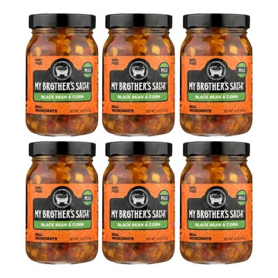 My Brother's Salsa Black Bean & Corn Mild Salsa - Case of 6/16 oz
