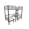Twin Size Loft Bed with Table Sets Transformable to Twin Over Twin Bunk - 4 of 4