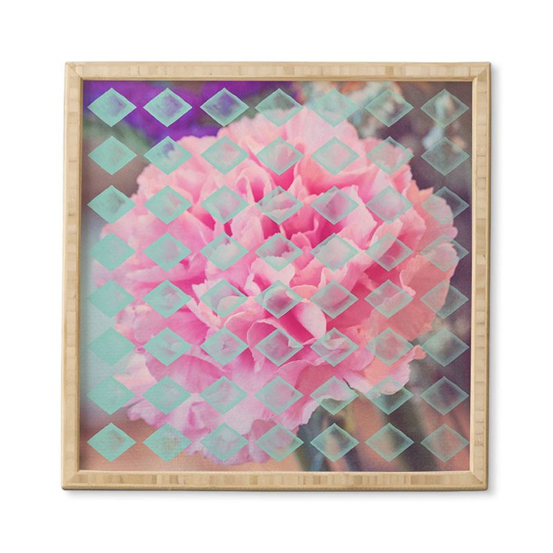 Maybe Sparrow Photography Floral Diamonds Framed Wall Art 12x12&#34; - Deny Designs, 5 of 7