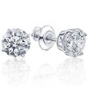 Pompeii3 Screw Back 1 Ct T.W. Genuine Diamond Studs Available in 14k White or Yellow Gold - 4 of 4