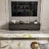 FUFU&GAGA Modern Minimalist TV Cabinet with Storage Expandable Entertainment Centre - 3 of 4