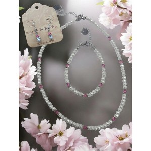 Michelle Marie Boutique's Pearl & Birthstone Color Crystal Jewelry Sets - 1 of 4