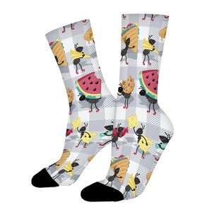 Ants Picnic Women Printed Crew Socks Funny Funky Socks Soft Polyester Novelty Gifts for Artists Men - 1 of 1