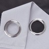 RT Designers Collection Barron Two Pack Premium Grommet Curtain Panel 54" x 84" White - 2 of 3