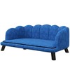 PAGED Velvet Pet Bed with Foam Cushion,Rectangular Dog Bed Sofa for Big and Medium Dogs - 4 of 4