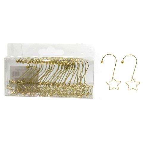 Details about   HOLIDAY LIVING 75-Pack 1.25" gold Metal Ornament Hooks 