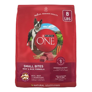Purina ONE SmartBlend Small Bites Beef & Rice Formula Adult Dry