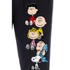 Peanuts Gang Adult Character Loungewear Sleep Pajama Pants Black - 3 of 3