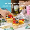20 Pack 4 Compartment Cupcake Containers with Connected Airtight Lid for 80 Cupcakes Muffins - 4 of 4