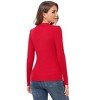 Women's Sweetheart Neckline Hollow - Out Slim - Fit Sweater - 3 of 4