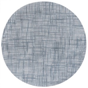 Mila MIL228 Power Loomed Indoor Area Rug - Blue/Grey - 6'7" Round- Safavieh - 1 of 3