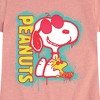Girls' - Peanuts - Peanuts Snoopy Woodstock Fitted Short Sleeve Graphic T-Shirt - 2 of 4
