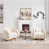 Upholstered Accent Chair with Arm 360-degree Swivel Barrel Accent Chair for Living Room, Bedroom,Office-Tanpinhause - 4 of 4