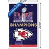 Trends International NFL Kansas City Chiefs - Super Bowl LVIII Team Logo Framed Wall Poster Prints - 3 of 4