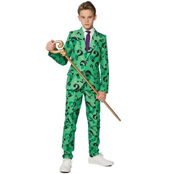 Suitmeister Boys Party Suit - The Riddler Costume - Green