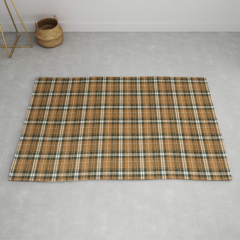 Little Arrow Design Co fall plaid brown olive Rug - Deny Designs, 2 of 4