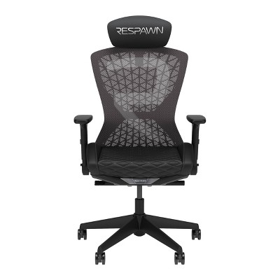 Black Ergonomic Mesh Gaming Chair with Adjustable Headrest