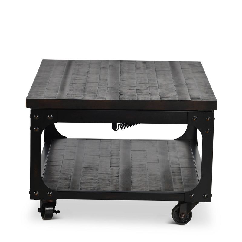 Sherlock Lift Top Cocktail Table with Casters Antiqued Tobacco - Steve Silver, 5 of 8