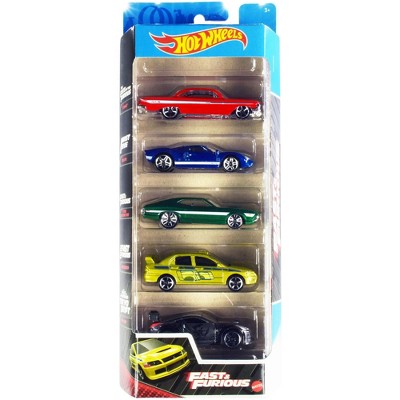 "Fast & Furious" Movies 5 piece Set Diecast Model Cars by Hot Wheels