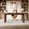 Tribesigns 63" Executive Desk, Wooden Computer Desk, Large Study Writing Table Business Furniture Workstation for Home Office - 4 of 4