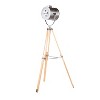 Ahoy Industrial Floor Lamp in Natural Wood and Antique Metal by LumiSource - 4 of 4
