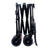 FURNIinspire Wheelbarrows And Lawn Carts Yard Cart Garden Cart, Collapsible Folding Wagon For Camping, Beach, Black, 46.85"*22.05"*41.34" - 4 of 4