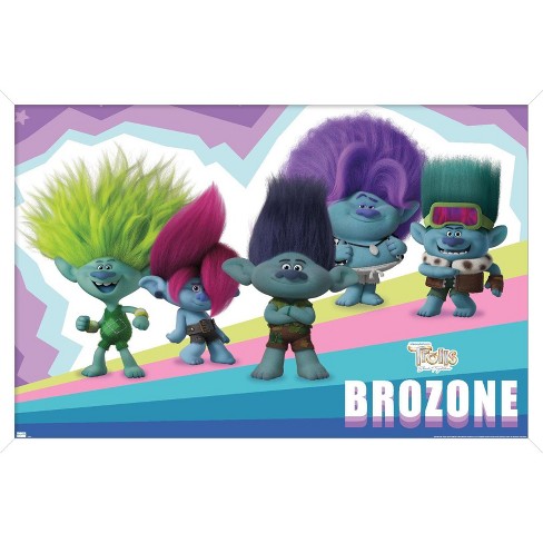 Trends International Trolls: Band Together - Brozone Framed Wall Poster ...