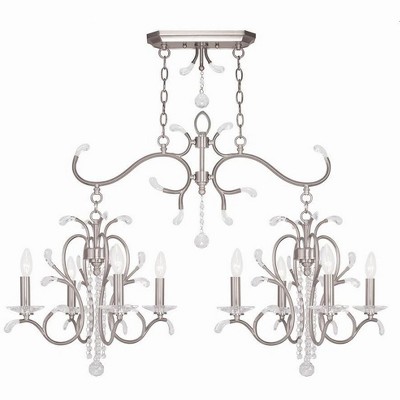 Livex Lighting Serafina 8 - Light Chandelier in  Brushed Nickel