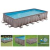 Summer Waves P42412523 Elite 24ft x 12ft x 52in Outdoor Rectangular Frame Above Ground Swimming Pool Set w/ Filter Pump, Cover, Ladder, & Ground Cloth - 2 of 4