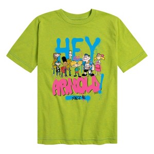 Boys' - Hey Arnold! - Arnold Spray Paint 96 Short Sleeve Graphic T-Shirt - 1 of 4