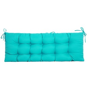 ARTPLAN Outdoor 48 Inch Bench Cushion Tufted for Outdoor Furniture, 48"x18"x4" Wicker Patio Loveseat Cushion All Weather - 1 of 4