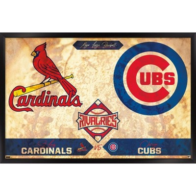 MLB St. Louis Cardinals - Logo 22 Wall Poster, 22.375 x 34 Framed