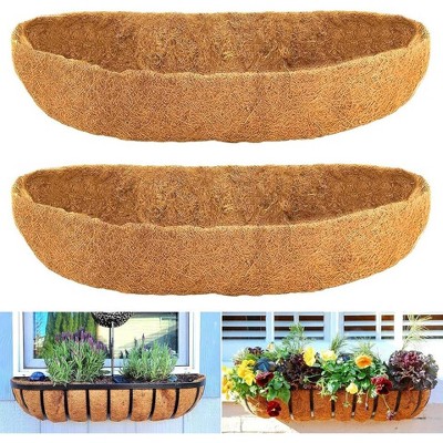 Kitcheniva 24 Inch Trough Coco Liners For Window Box 2 Pcs