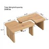 NicBex 47.24" Rectangular Wood Coffee Table,Farmhouse Detachable End Table,L-Shaped Coffee Table,Center Table for Living Room,Dining Room - 2 of 4