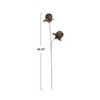 Storied Home Organic Feather Flower Stem Decor, Taupe - 2 of 3