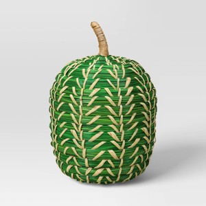 Patterned Woven Pumpkin Green - Threshold™ - 1 of 3