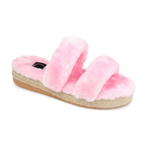 Journee Collection Women's Faux Fur Relaxx Slipper - 1 of 4